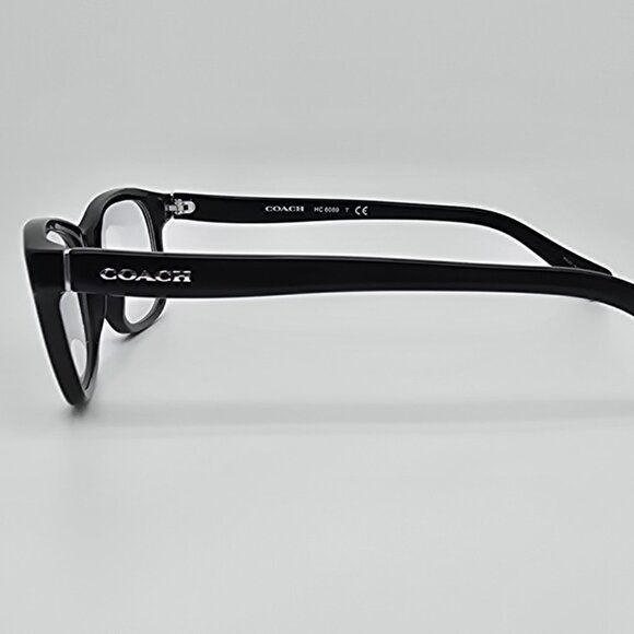 Coach HC6089 5002 Gloss Black Silver Full Rim Eyeglasses Frame 51-16-135 - Picture 3 of 13